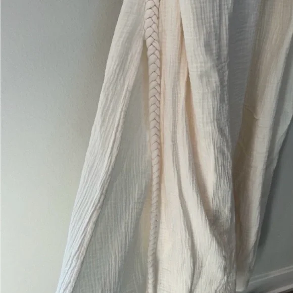 Aya Sacred Wear Off-White Simple Organic Cotton Boho Wedding Maxi Dress XS-L - Picture 5 of 13